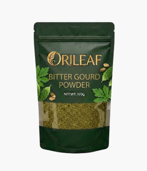 Picsart_26-06-28_15-29-04-128.jpg Orileaf Organic Bitter Gourd Powder (કારેલાનો પાવડર) - Natural Blood Sugar Regulator